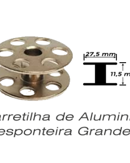 Foto do produto Carretilha/Bobina de alumínio Pesponteira grande