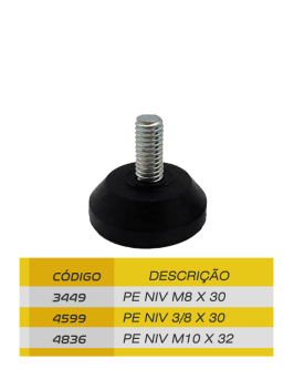 Foto do produto Pé nivelador