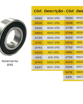 Foto do produto Rolamento 2 RS