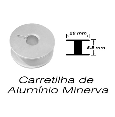 Imagem do produto Carretilha/Bobina de Alumínio Minerva
