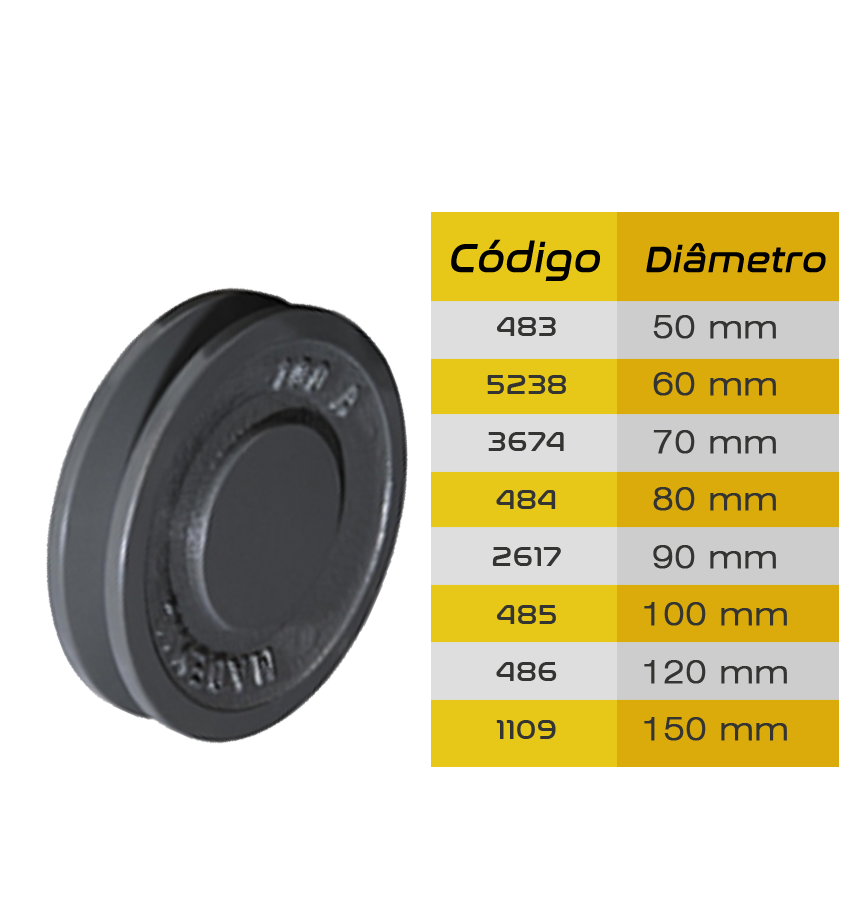 Imagem do produto Polia de ferro fundido