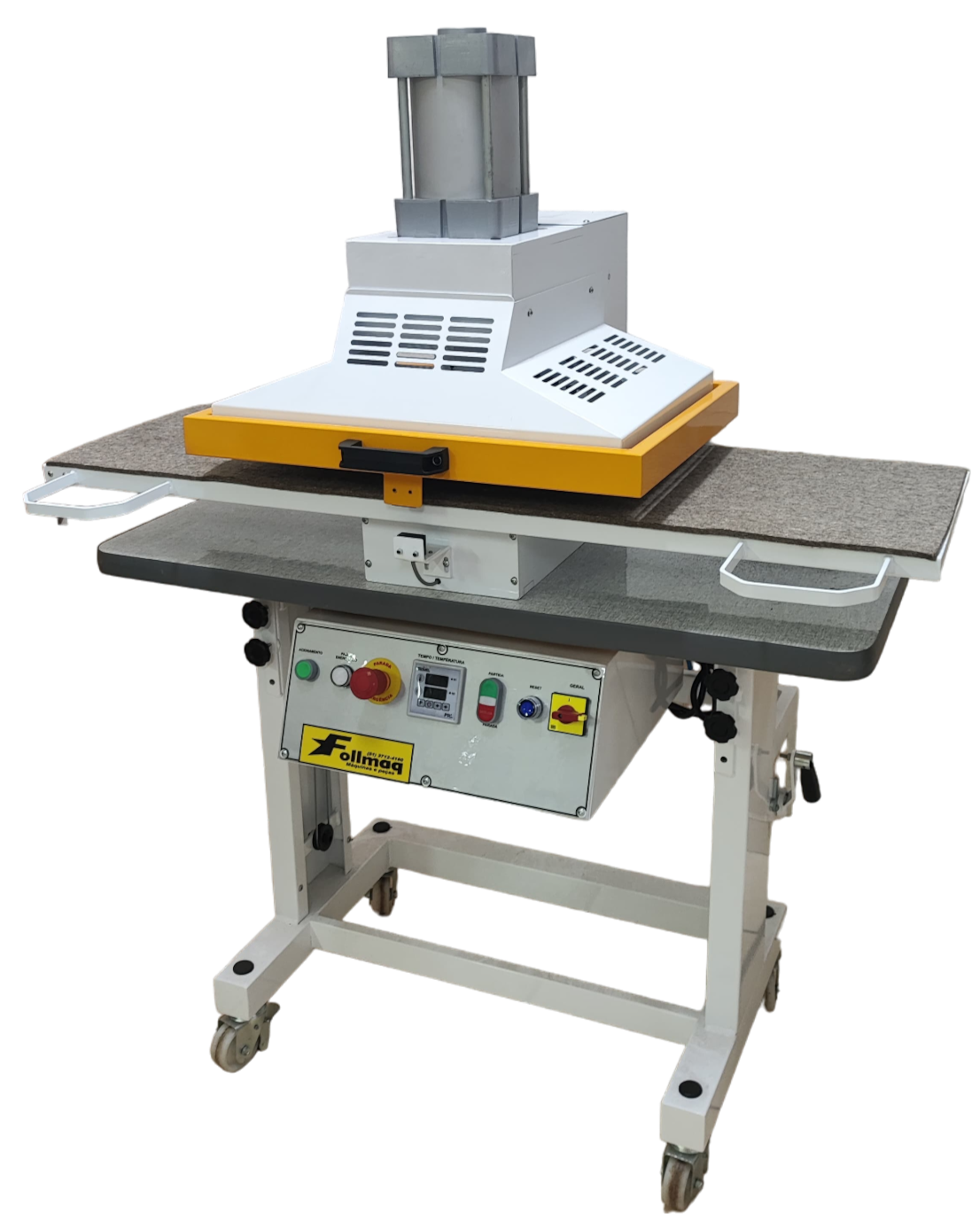 Imagem do produto Prensa dublagem de mesa móvel e chapa quente 